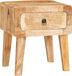vidaXL Bijzettafel met lade Bruin 40 x 32 x 46 cm Massief Mango Hout