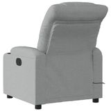 VidaXL Massagestoel Lichtgrijs Stof