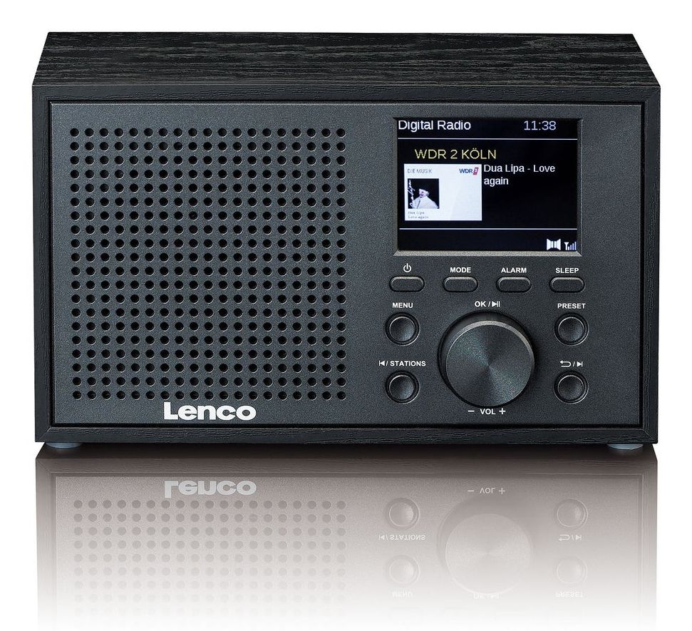 Lenco DAR-017BK - DAB/FM Radio - Bluetooth - Hout - Zwart