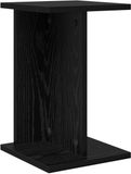 vidaXL Plantenstandaard Zwart Eiken 25 x 25,5 x 40,5 cm Bewerkt Hout