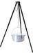Omgoods - Trépied réglable pour feu de camp - Aluminium anodisé - 58 cm plié