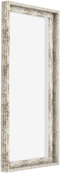 yd, Cadre 30x60 cm Blanc Vintage - Cadre pour toile - MDF Lyon