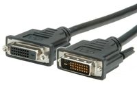 VALUE DVI verlengkabel, DVI M-F, (24+1) dual link, 2 m