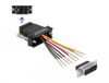 Delock 66647 D-Sub 15 broches mâle vers RJ45 femelle Kit d'assemblage, Noir