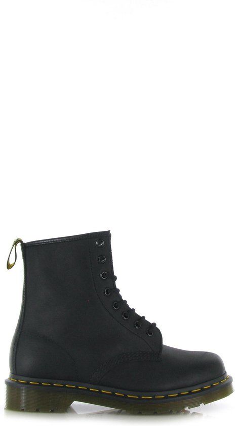 Dr. Martens 1460 Black Greasy Boots - Men's Lace-up Boots - Black - Size 42