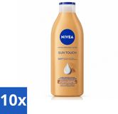 NIVEA 10 x Lait pour le corps Sun Touch – 400 ml – Lot avantage