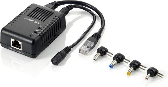 LevelOne Fast Ethernet PoE Splitter - 802.3af PoE - 5-12V DC Output