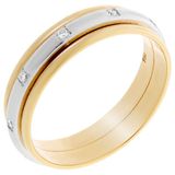 Orphelia RD-33401/55 - Ring - Bicolor Goud 18 Karaat - Diamant 0.10 ct