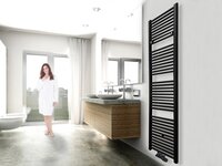 Wiesbaden Elara Radiator - 181,7 x 60 cm - Mat Zwart - RVS - 1067W