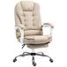 Vinsetto Ergonomische bureaustoel met verstelbare rugleuning Beige