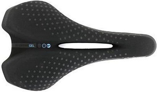 San Marco Bioactieve Sport Small Open Fit Gel fietszadel, volwassenen, unisex, zwart, 254 x 151 mm