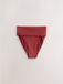 Next Dames Bikinislip Hoge Taille Hoge Uitsnijding Gebloemd Berry Wine 50