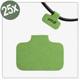 Quadrios 26CA785 Kabeletiket 40 x 20 mm Groen 25 stuks