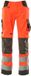 Mascot Pantalon Safe Supreme avec poches genoux 15579-860 - hi-vis rouge/gris foncé - C48