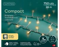 Lumineo 750 LED Soft Gold 16 Meter Compact Christmas Lights