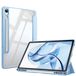 Fintie Hybride hoes voor de Samsung Galaxy Tab S9 FE 10,9 inch/Tab S9 11\" 2023 tablet met pennenhouder - stootvaste beschermhoes met transparante harde schaal aan de achterkant, hemelsblauw