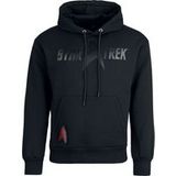 Star Trek Trui met capuchon - Heat Logo - Black On Black - S tot L - voor Mannen - zwart