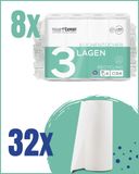 TISSUE EXPERT Keukenrollen Gerecycled 3-Laags 32 Rollen x 64 Vellen