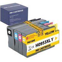 HP Vervangende inktcartridge voor HP 953XL compatibele HP OfficeJet Pro 7700 7720 7730 7740 8200 8210 8710 8715 8720 8725 8730 8740 - Pack 1 Zwart 1 Cyaan 1 Magenta 1 Geel