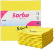Sorbo Sorbonettes - Schoonmaakdoeken - Set van 10 Stuks - 38x38 cm - Geel