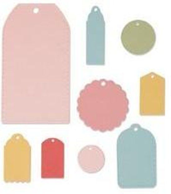Sizzix Framelits Mal Set 9Pak Tags 662838