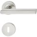 Häfele Garniture de béquille LDH 2188 acier inoxydable mat, cylindre profilé PZ