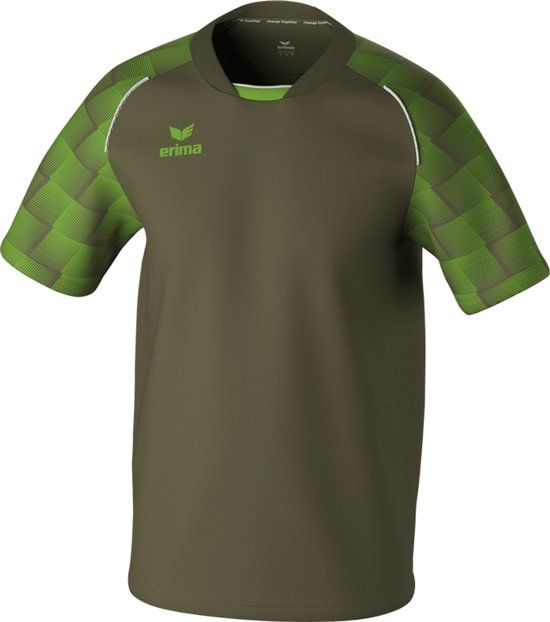 Erima Evo Star Shirt Korte Mouw Heren - Khaki / Green Gecko - S