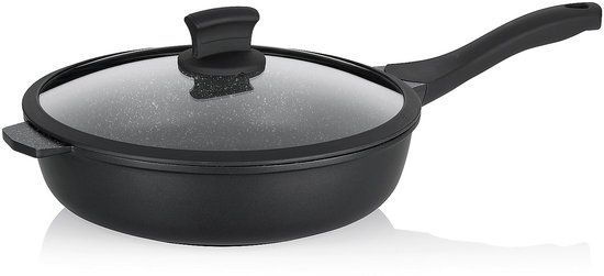Kela Stella Nova Hapjespan met Steel, 28 cm, Gietaluminium, Zwart