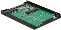 Delock 2.5″ Converter SATA 22 pin > 1 x M.2 key B + 1 x mSATA - 9.5 mm
