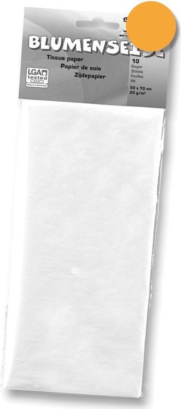 Folia Zijdepapier Lichtoranje A4 20 g/m²