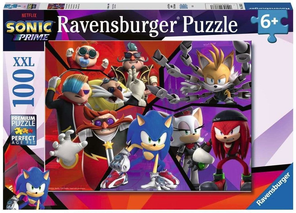 Ravensburger Sonic Prime XXL Puzzle: Sonic in the Shatterverse (100pc)