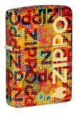 Zippo Pixel Fusion Design 540 Tumbled Brass Pocket Lighter
