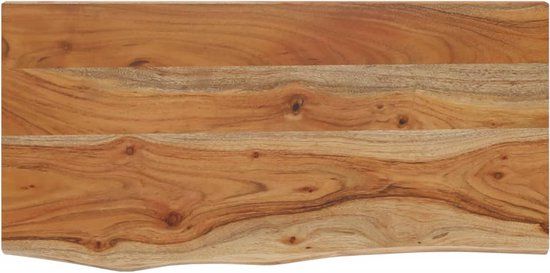 vidaXL Wandschap rechthoekig natuurlijke rand 60x30x2,5 cm acaciahout