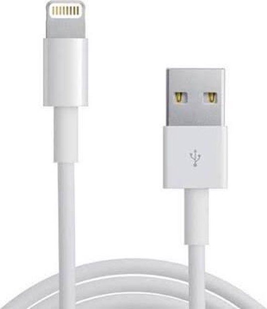 Grab 'N' Go Lightning Oplaadkabel voor Apple - Wit - 1m