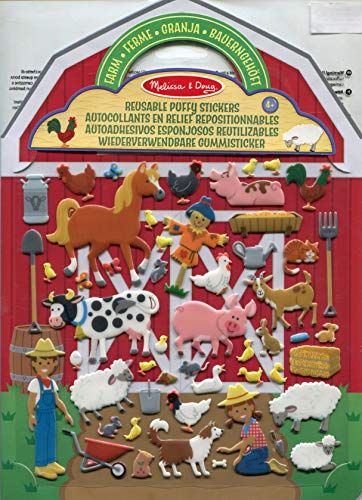 Melissa & Doug Herbruikbare gezwollen stickers - Boerderij activiteit pad sticker pads 3+
