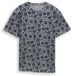 Tom Tailor Piqué T-shirt met all-over print - Maat L - navy tonal design