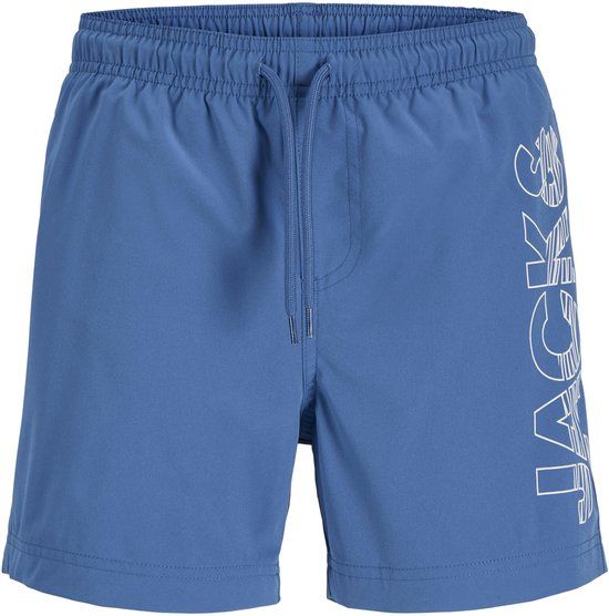 Jack & Jones Maui Wave Logo Zwemshort Jongens Blauw Maat 152