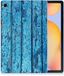 Samsung Galaxy Tab S6 Lite | S6 Lite (2022) Housse de tablette en silicone Bois Bleu
