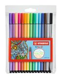 STABILO Pen 68 Viltstift Meerkleurig 15 stuk(s)