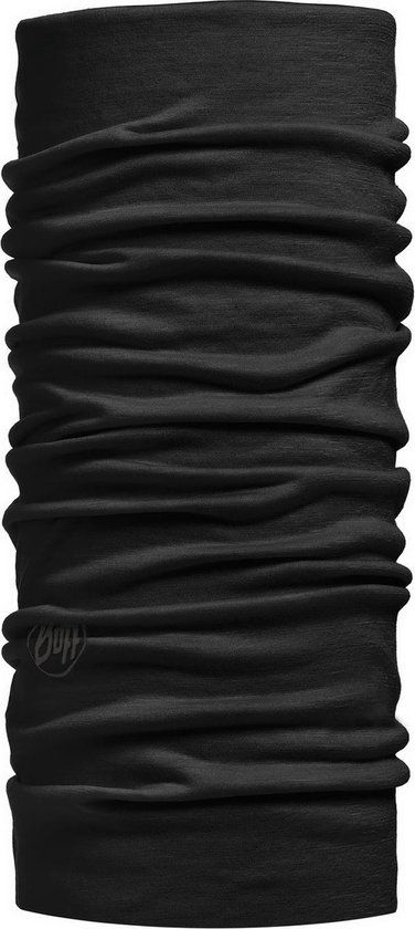 BUFF® Lightweight Merino Wool Nekwarmer - Solid Black - Unisex - One Size