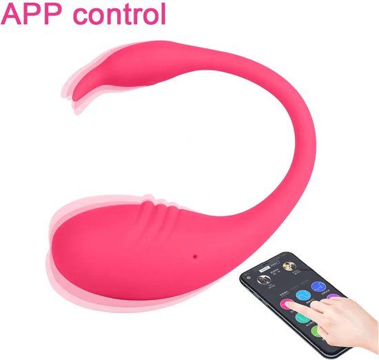 Alyssa - Vibrerende ei - Roze - App bediening - Oplaadbaar