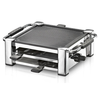 Rommelsbacher RCC 1000 Raclette - 4 Personen - Zwart/Chroom