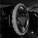 LuxusKollektion Housse de volant Universel Voiture Strass Paillettes Décoration Femmes Argent