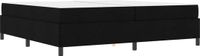 vidaXL Boxspringbed Zwart Stof 200 x 200 cm