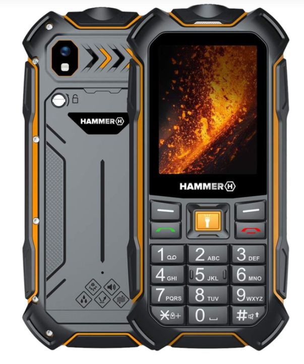 HAMMER H HAMMER Boost 2 4G Dual Sim Orange Black Rugged Phone