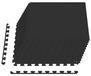 Piscine Tapis de sol 12 pcs Noir 4,32 m² Mousse EVA