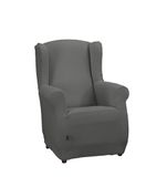 Estoralis Sumatra Bi-elastische fauteuilhoes, zeer elastische stof, C-10, parelgrijs, voor oorfauteuil van 70 tot 110 cm, kwaliteitsbescherming, super verstelbaar