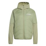 adidas Terrex Multi CLIMAWARM Insulated Hybrid Hooded Jacket, tent green, M