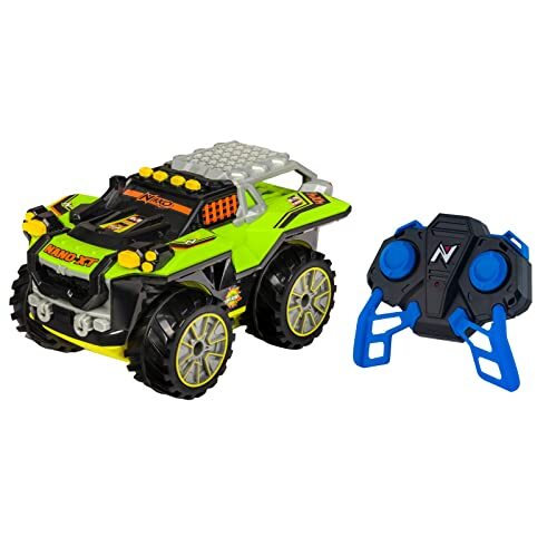 nikko 10361 Nano VaporizR XT, op afstand bestuurbare RC auto, offroad voertuig met 4x4 actie en 360° rotaties, rijdt op water, modder en sneeuw, voor kinderen vanaf 6 jaar, ca. 20 cm, groen