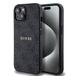 GUESS 4G Colored Ring Back Case (MagSafe Compatible) - Apple iPhone 15 (6.1") - Zwart